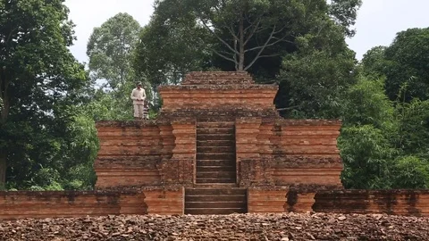 MUAROJAMBI TEMPLE Stock Footage 84255711