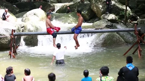 Muay thai boxing Stock Footage 252408709