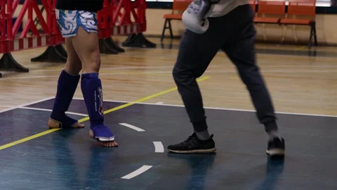 Muay Thai feet Stock Footage 118577215