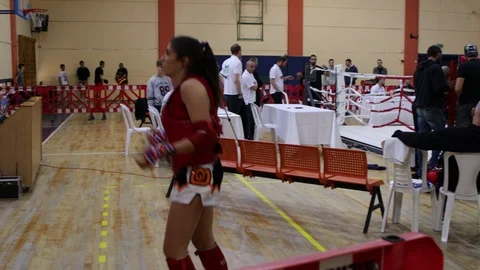 Muay Thai fighter warm up Stock Footage 118597909