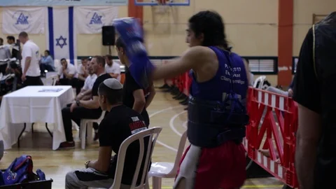 Muay Thai fighter warmup Stock Footage 118599260