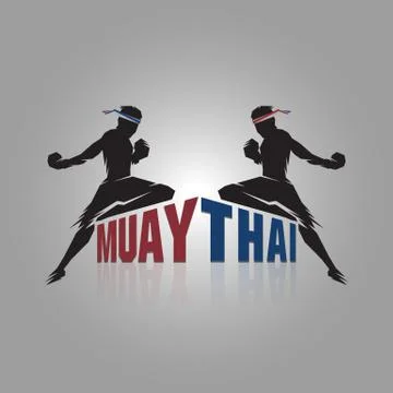 Muay thai sign Stock Illustration