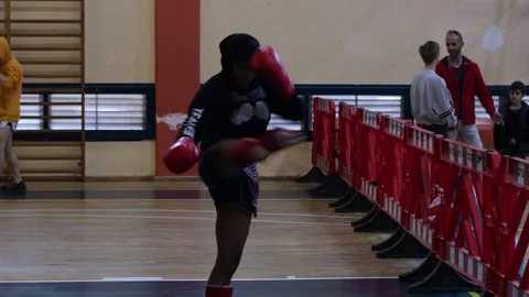 Muay Thai warm-up Stock Footage 118574494