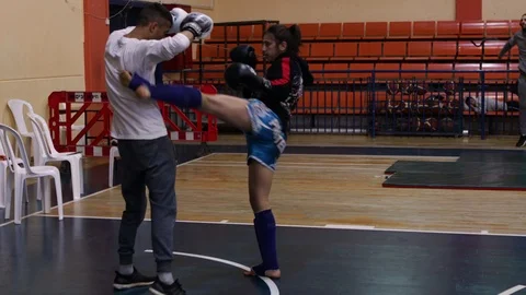 Muay Thai warm-up Stock Footage 118575890