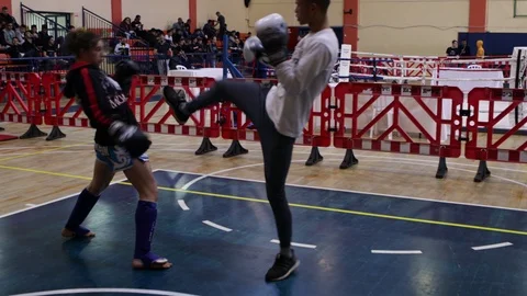 Muay Thai warm-up Stock Footage 118576030
