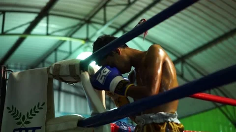 MuayThai fight. Video stock 60781943