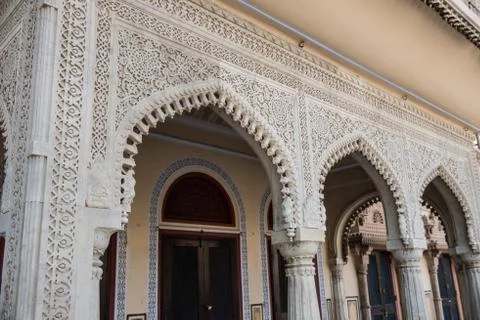 Mubarak Mahal Architecture Stock Photos