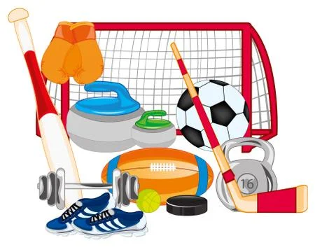 Much atheletic stocks Stock Illustration