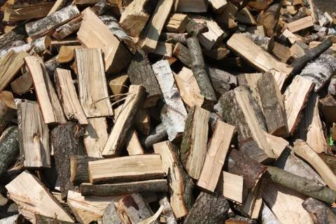 Much firewood 스톡 사진