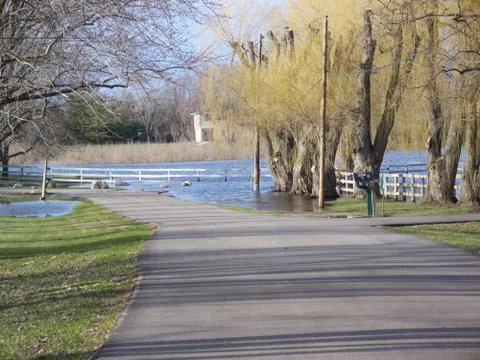 To much rain 库存照片