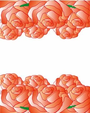 Much roses background Stock Illustration