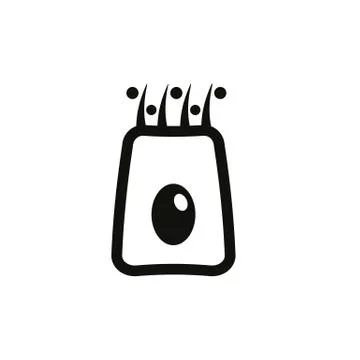 Mucociliary Transport System icon, vector medical illustration Stock Illustration