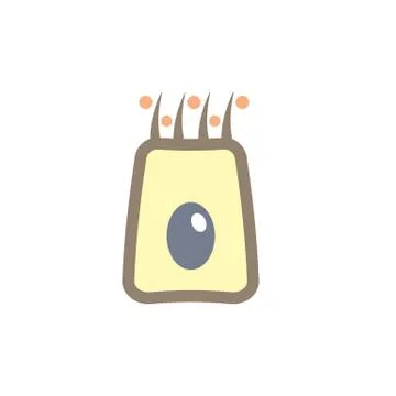 Mucociliary Transport System icon, vector medical illustration Stock Illustration