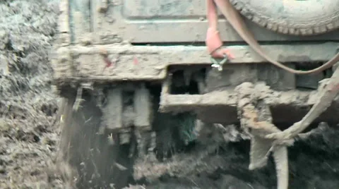 Mud adventure race in summer Stock Footage 36678098