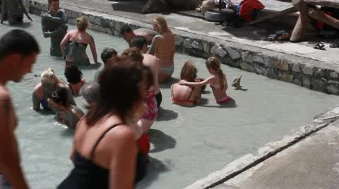 Mud bath, Turkey, one Stock Footage 12625603