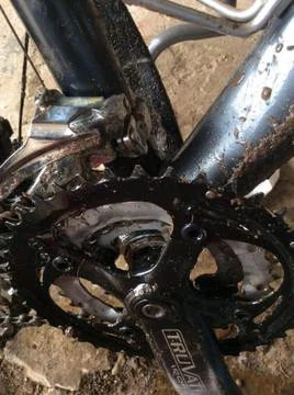 Mud on bike 写真素材