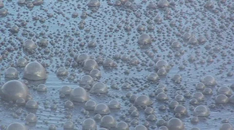 Mud Boiling in Hot Pool Stock-Footage 152864