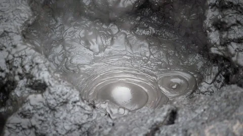 Mud Bubbles (Phantom) Stock Footage 75632715