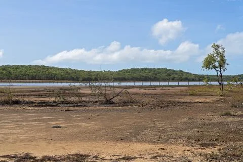 Mud Clay Salt Pans Stock Photos