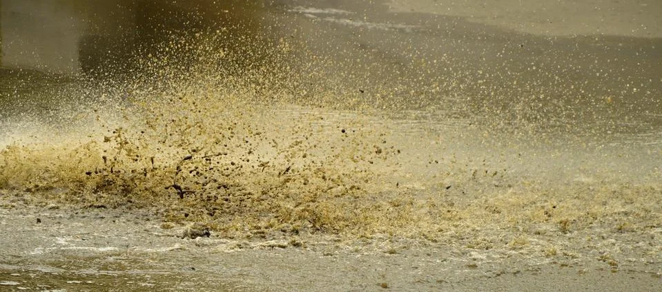 Mud cleaning Stock Photos