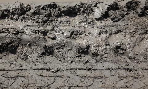 Mud, dirt in field Stockfoto's