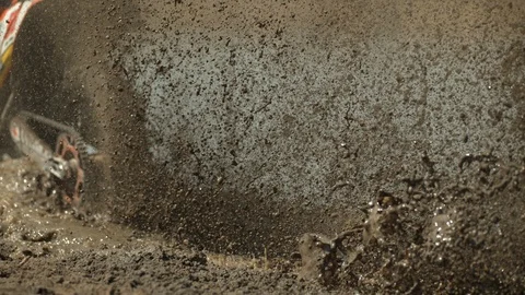 Mud drops splashing Stock Footage 86457862