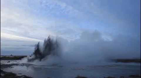 Mud Geyser Stock Footage 48134137