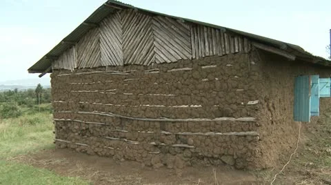 Mud house 1 Video stock 11471941