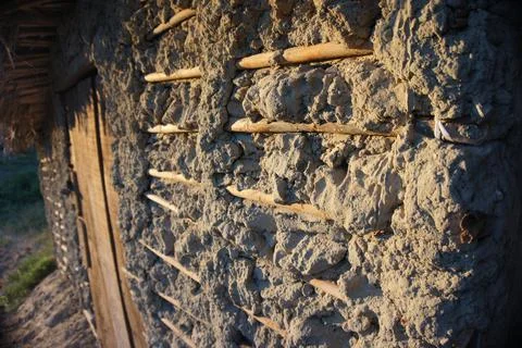 Mud Hut Close Up Stock Photos