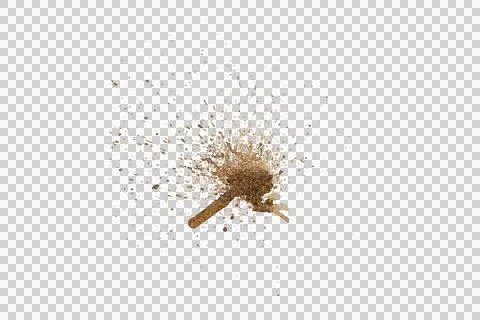 Mud isolated on white background. Stock Illustration