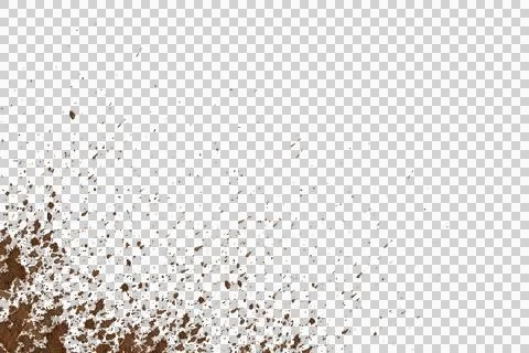 Mud isolated on white background. Stock Illustration