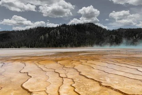Mud Layers of Yellowstone Stock Photos