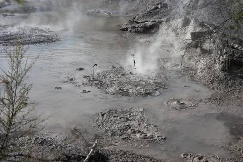 Mud particles flying through the air. Stock-Fotos