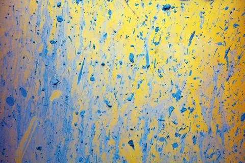 Mud pattern dirty surface spotted and scratches yellow abstract dirt paint in Foto stock