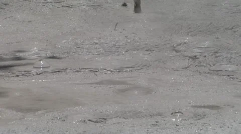 Mud Pools Boiling Wider Shot Stock Footage 11443341