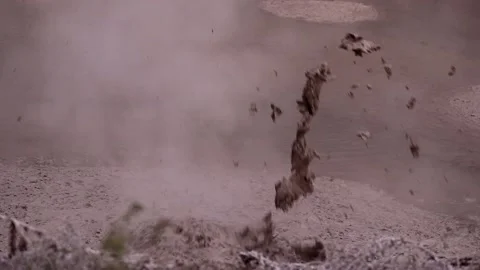 Mud Pools Close Up Stock Footage 146047632