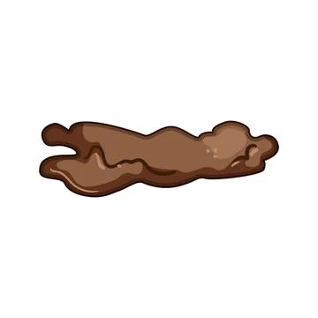 Mud puddle splashing dirt liquid creating a mess Stock Illustration