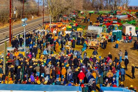 Mud Sale Crowd Stock Photos