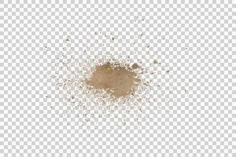 Mud splash isolated transparency background. Stock Illustration