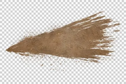 Mud splash isolated transparency background. Stock Illustration