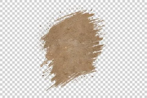 Mud splash isolated transparency background. Stock Illustration