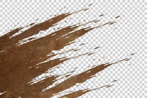 Mud splash isolated transparency background.. Stock Illustration