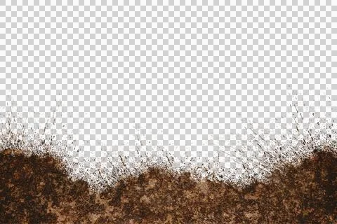 Mud splash isolated transparency background.. Stock Illustration