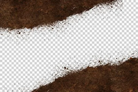 Mud splash isolated transparency background.. Stock Illustration