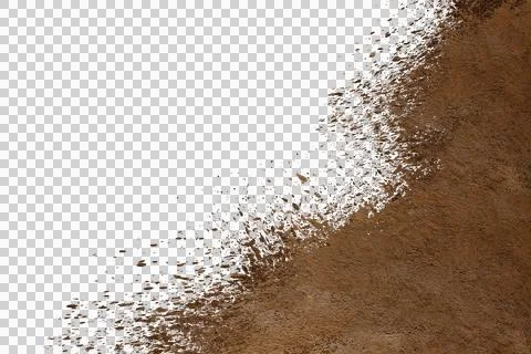 Mud splash isolated transparency background.. Stock Illustration