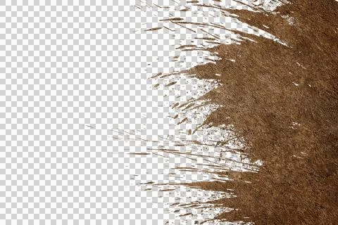 Mud splash isolated transparency background.. Stock Illustration