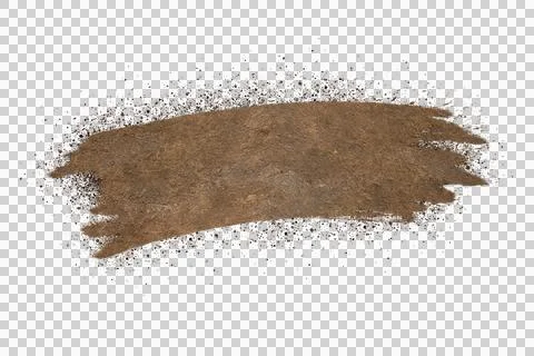 Mud splash isolated transparency background. Stock Illustration