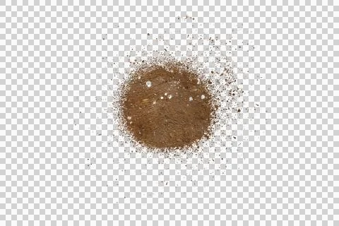 Mud splash isolated transparency background. Stock Illustration