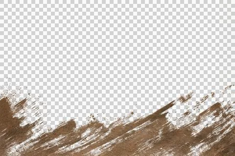 Mud splash isolated transparency background. Stock Illustration