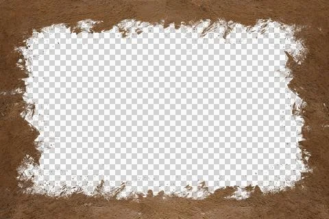 Mud splash isolated transparency background. Stock Illustration